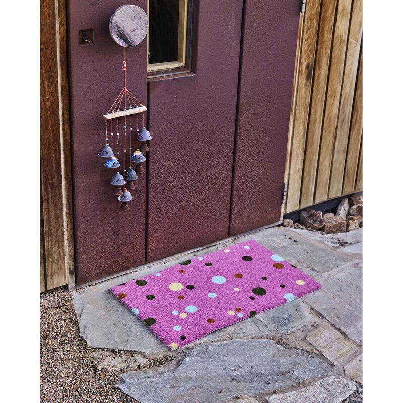 Kip&Co Polkadot Pink Coir Door Mat image number 1